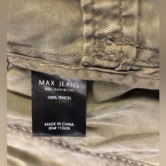 Max Jeans Green Utility Jacket Lightweight Cotton - Picture 9 of 11